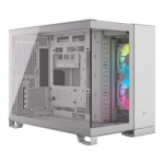 Corsair korpus Micro-ATX 2500X LINK Tempered Glass valge
