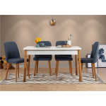 Laua-ja toolikomplekt(5osa),120x77x75cm,atlandi m&auml;nd ,tumesinine