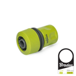 Kiirliitmik voolikule 3/4" Bradas LIME LINE STOP-funktsiooniga