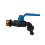 Kraan 3/4'' Bradas BLACK RAVEN NAILON / MESSING koos 3/4'' v&auml;liskeermega.