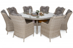 9-osaline &otilde;uem&ouml;&ouml;blikomplekt Bristol Round Elegant 180 cm, liivakarva