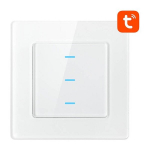 Dotykowy Włącznik Światła WiFi Avatto N-TS10-W3 Potr&oacute;jny TUYA (biały)