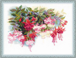 Fuksia ristpistes komplekt