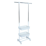 Riidestange FERGUS 47-77x29x92-165cm, valge