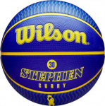Wilson NBA Player Icon Stephen Curry ball for basket WZ4006101XB7, 7