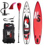 T&auml;ispuhutav SUP-lauad komplekt WILDSUP HOWLING WOLF 12.3, 376 x 70 x 12 cm, kuni 27 psi, Double-layer PVC