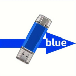 USB pulk Uus Kiir-USB 2.0 Type-C M&auml;lupulk, Erksad V&auml;rvid, 64GB/128GB/256GB S&otilde;iduk Poolest T&auml;is K&otilde;vaketas., Mėlyna