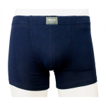 Meeste tumesinised bokserid Nordic, klassikalise l&otilde;ikega. Kanga kaal on 210 g/m2.