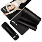 Paks joogamatt 1 cm, must ja libisemiskindel, sobib harjutusteks