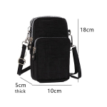 Naiste kotid-mobiiltelefoni kott riputamiseks, mobiiltelefoni kotid, &otilde;lakott, veekindel-must