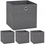 vidaXL mittekootud kangast hoiukastid 4 tk 32 x 32 x 32 cm hall