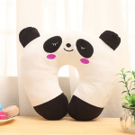 1tk U-kujuline kaelapadi, armas loomamustriga reisipadi., Panda