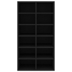 vidaXL kingakapp, must, 54 x 34 x 100 cm, puitlaastplaat