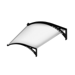Ukse varikatus, 100x150 cm, LED-valgustusega
