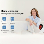 Laetav elektriline Shiatsu massaažiseade kaelale ja seljale soojendusega