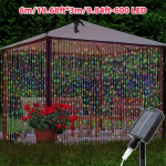 1tk, P&auml;ikeseenergia Aiakaunistus Kardin Tuled, 300/450/600 LED. , Solar-600 LED-599.85X299.92cm