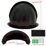 ABS-materjaliga Turvakaamera Ilmastikukindel Kaitsekorpus Seina Kinnitusega V&auml;likaameratele - Vastupidav Vihmavari Drenaažiga.