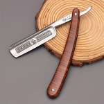 Vintage k&auml;sitsi habemenuga, kokkupandav juuksuri habemenuga meestele , Medienos grūdai