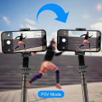 Telefonihoidja Nutitelefoni Stabilisaator 360&deg; Auto-P&ouml;&ouml;rleva Peaga, Anti-V&auml;rinaga Selfie Kaasaskantav Statiiv Blogimiseks ja Otse&uuml;lekanneteks - Alumiiniumisulamist