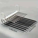 Ruumi S&auml;&auml;stev Mitmekihiline P&uuml;kste Riidepuu Komplekt Seina Konksudega , Juoda