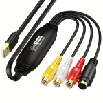 USB2.0 Video Kaugkaardis, T&auml;ielik Kaugkaardis, HD J&auml;relevalve Video Kaugkaardis, AV Analoog VHS Vintage Salvestus Lint DVD Andmekett Juht.
