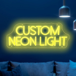 Kohandatud LED-neoonm&auml;rk Kahekordne Kirjafont Seinal Dekoratsioon Pulmadeks., 7 - Geltona