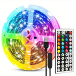 LED ribavalgustid 44-klahvilise puldiga l&otilde;igatavad RGB-tuled, 32,8 pėdų / 10 m