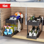 2-astmeline valamu alune kappkorraldaja libistatavate sahtlitega