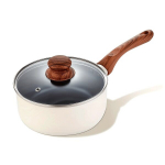 1tk 2,4 Kvart 18cm/7in Kastrul Kaanega, Keraamilise Kattega Non-Stick Pott, Keedun&otilde;u PFOA/PFOS Vaba.