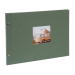 USB pulk Goldbuch fotoalbum Bella Vista 39x31 cm, 40 mustad lehed, artischocke, kruvialbum