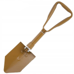 MFH Kokkupandav matkalabidas/labidas, 3-osaline, kotiga, pruun