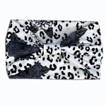 V&auml;litennisekaubad, Bohemian Leopard Print peapael &ndash; laia servaga higistamisvastane rihm, sobib suurep&auml;raselt joogaks ja fitnessiks, valge stiil: tavaline stiil;