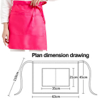 K&ouml;&ouml;gir&auml;tikud, kindad, p&otilde;lled, Veekindlad p&otilde;lle t&ouml;&ouml;riided k&ouml;&ouml;ki ja kohvikusse, roosad