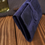 Naiste suur vintage nahast rahakott tumesinine Paolo Peruzzi T-134-HDB