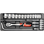 Otsikute komplekt Yato 1/2" (YT-12671), 25 tk