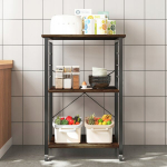 Mobiilne riidekapp ratastel rustikaalne hommikus&ouml;&ouml;gilaud k&ouml;&ouml;gik&auml;ru klassikaline