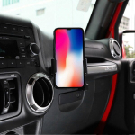 Telefonihoidja Tassihoidja stabiilne j&otilde;udlus Multifunktsionaalne Black 2 in 1 joogitopsi telefoniriiul Jeep Wrangler JK jaoks 2012-2018