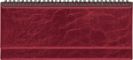 Lauakalender Classic, mahuline plastkaas, reklaamriba (TUMEPUNANE), Desk calendar Classic, thick plastic cover, advertising strip (dark red)