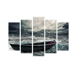 Viieosaline reproduktsioon Paat tormisel merel