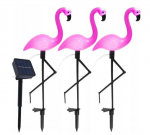 Happy People p&auml;ikeseenergia laetav juhitud aiakaunistus flamingo, 3 tk.