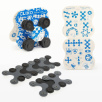 Ruumilised klotsid Clixo - Designer Pack - must-hall - 9 tk., one size