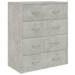 4 sahtliga puhvetkapp，kummut，kapp, 60 x 30,5 x 71 cm, betoonhall CFE75004