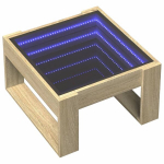 kohvilaud，tugitoolilaud，diivanilaud LED-tuledega, Sonoma tamm, 50x53x30 cm CFE752256
