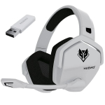 NUKW -double traadita m&auml;ngu k&otilde;rvaklapid - 2,4 GHz Bluetooth, mikrofon PS5, PS4, PC, Switch - punane