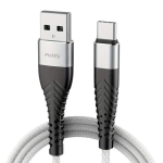 USB C-kaabel Kiire laadimise andmeedastuskaabel Rivex, valge