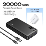 Akupank Ugreen 22,5W 10000Mah Power Bank kiire laadimine iPhone ja Xiaomi - 20000Mah ELi laadija