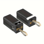 Akupank Universaalne USB -C toitlustusjaam LED -ekraaniga - topelt USB/aku v&otilde;imsus - must