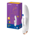 Vibrator Satisfyer Double Flex rakendusega (valge)