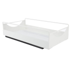 T&otilde;mmake kapi k&auml;itleja s&uuml;sinikterast sile libisemine vaikselt v&auml;ljaandega sahvri riiulid vannitoakapp valge M 227x401x85mm