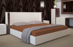 Kummiga voodilina Jersey 200x220cm, pruun